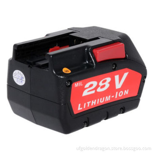 Power Tool Battery for Miwaukee 28v 48-11-2830 V28 Sawzall Reciprocating Saw Kit -0719-22/0721-21